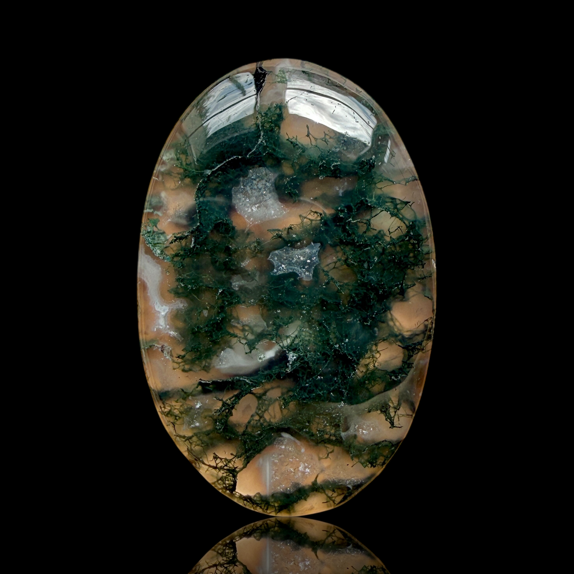 Cabochon Agate Mousse