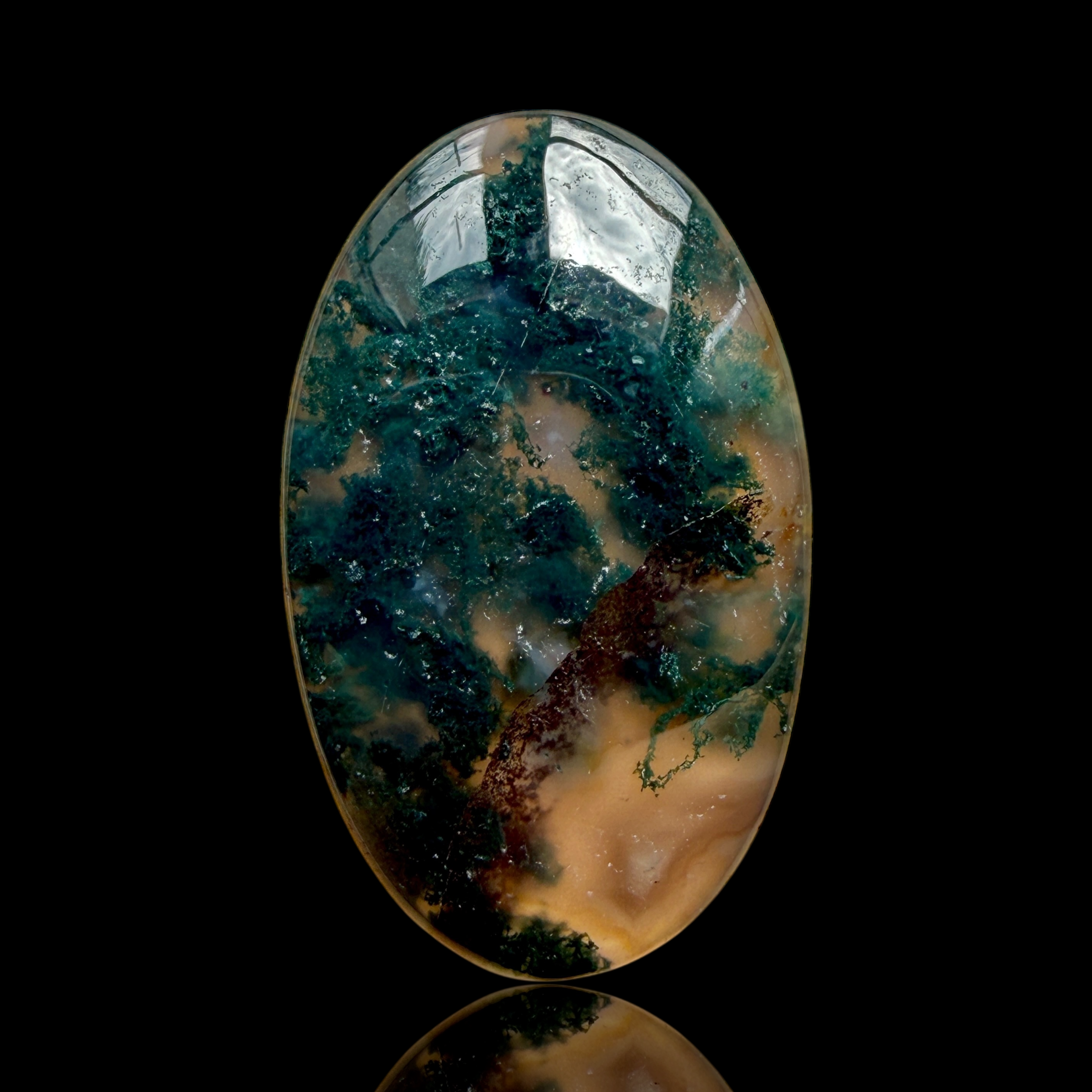 Cabochon Agate Mousse