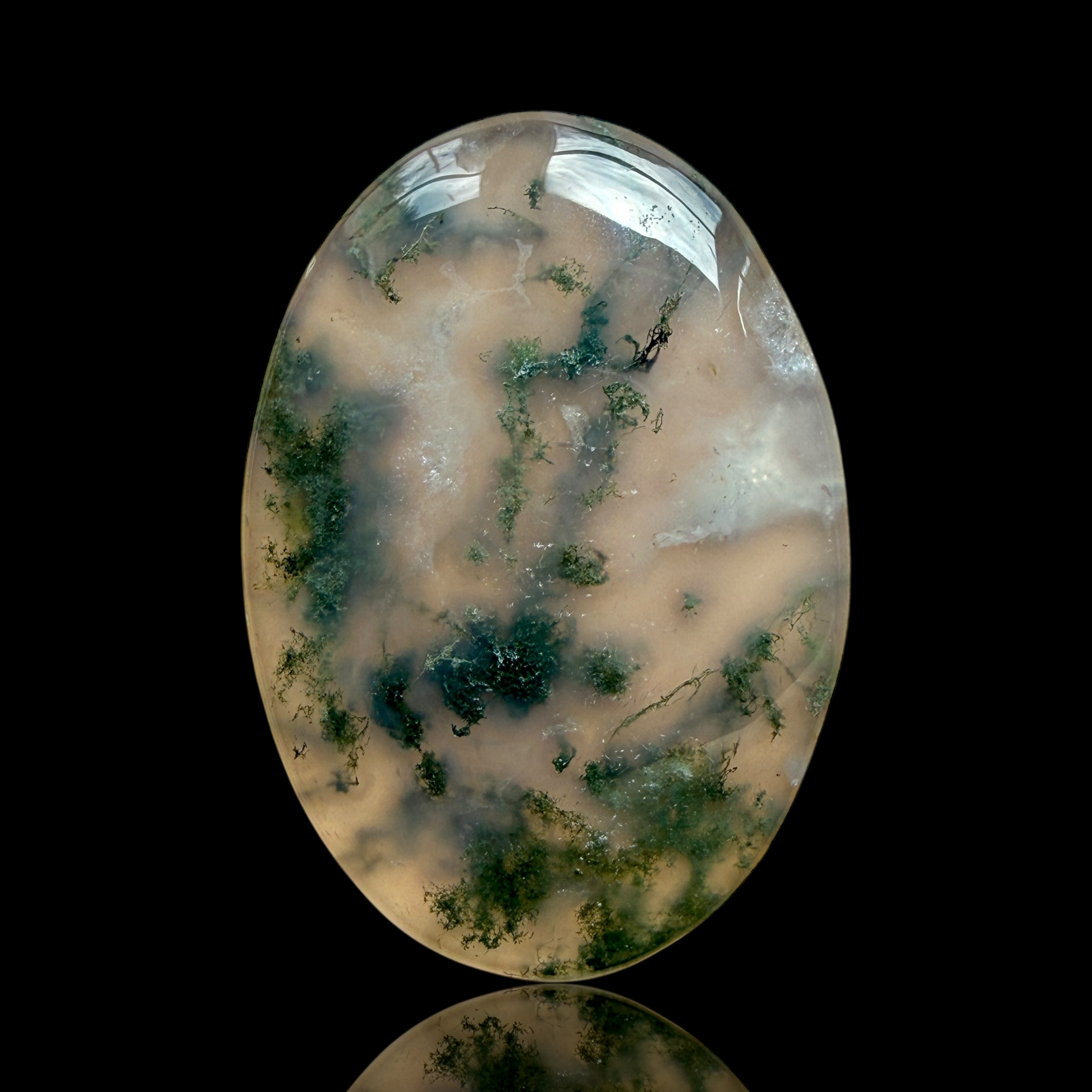 Cabochon Agate Mousse