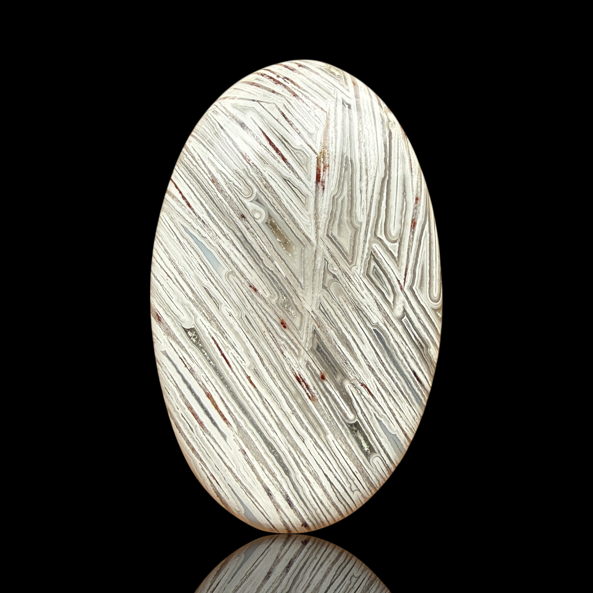 Cabochon Agate Lattice Lace