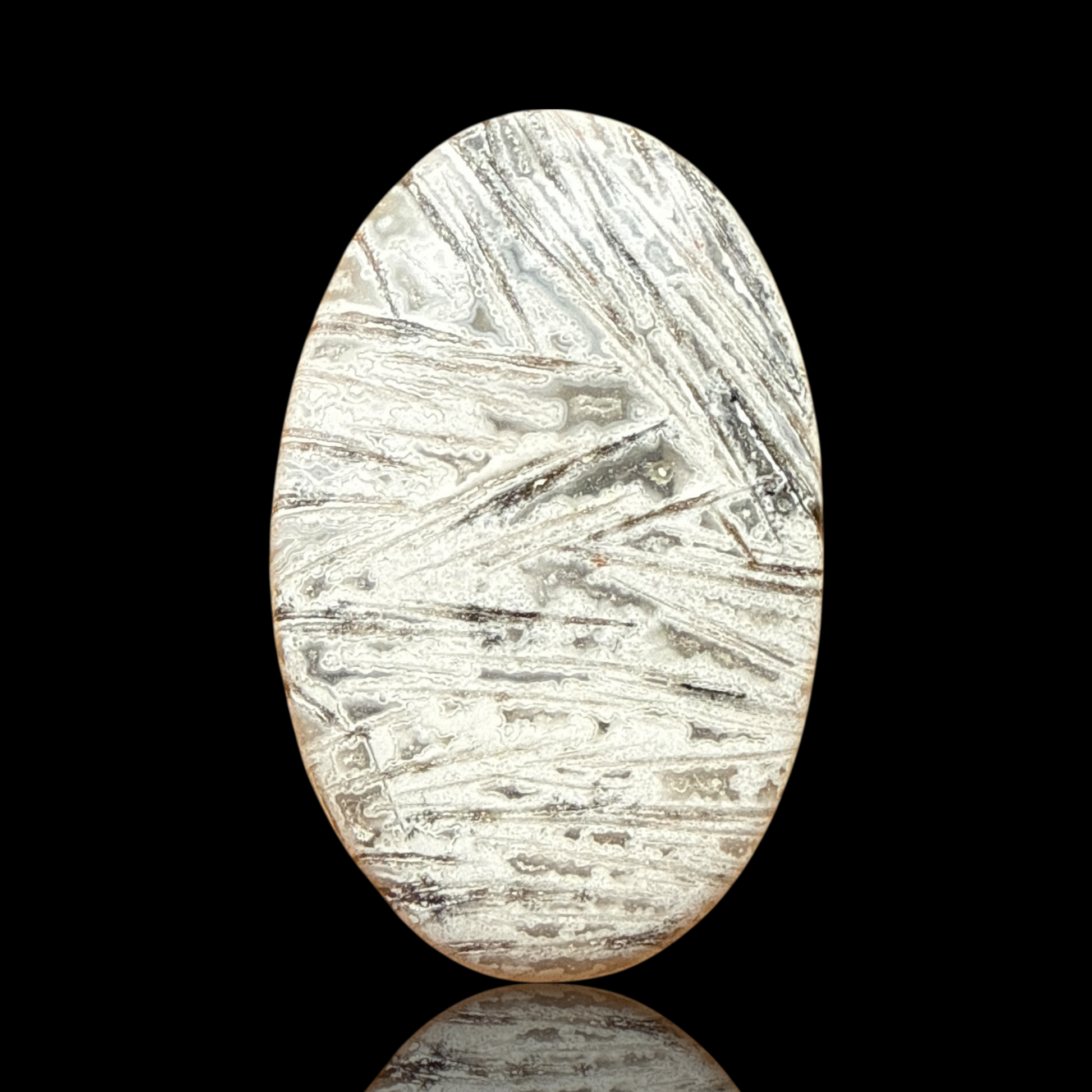 Cabochon Agate Lattice Lace