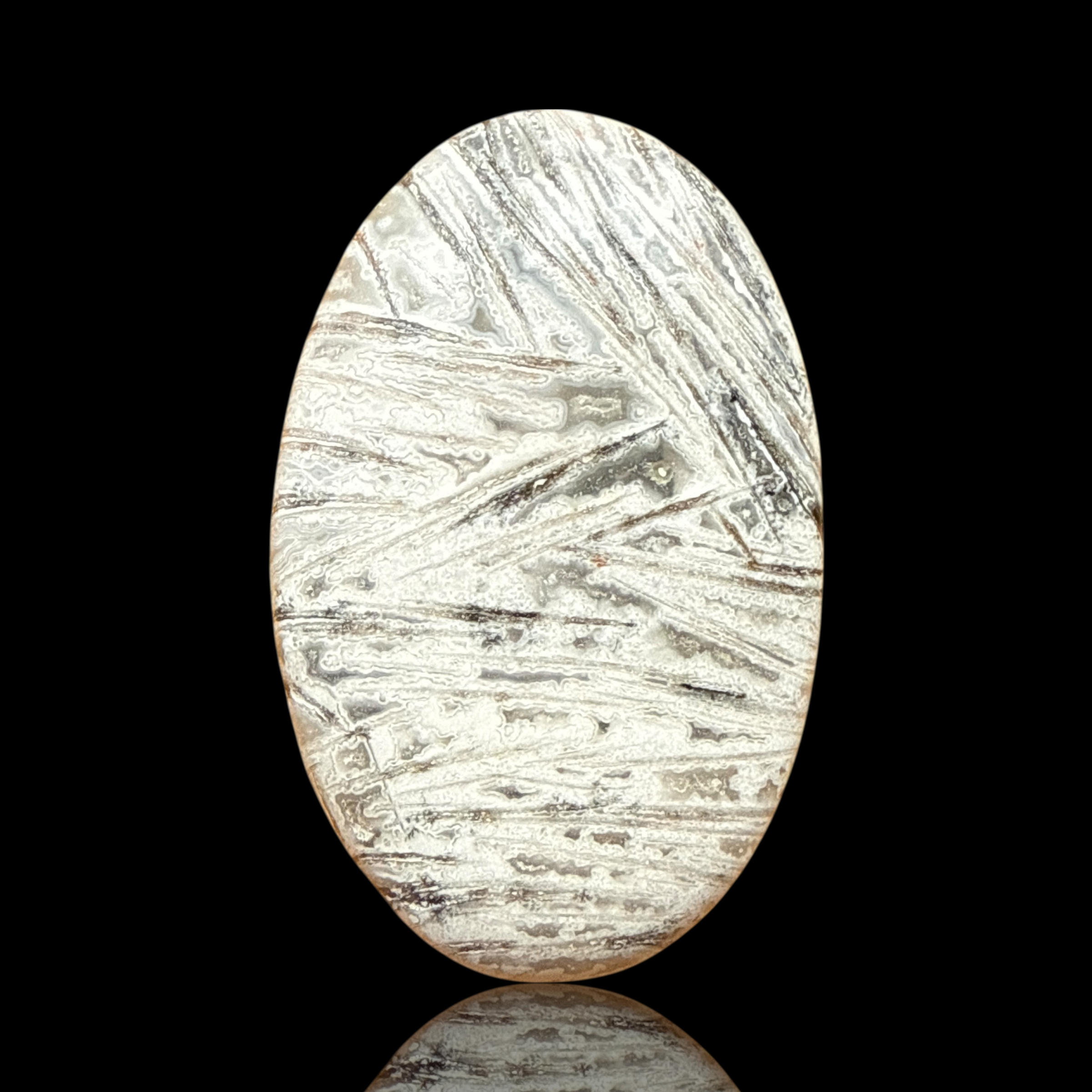 Cabochon Agate Lattice Lace