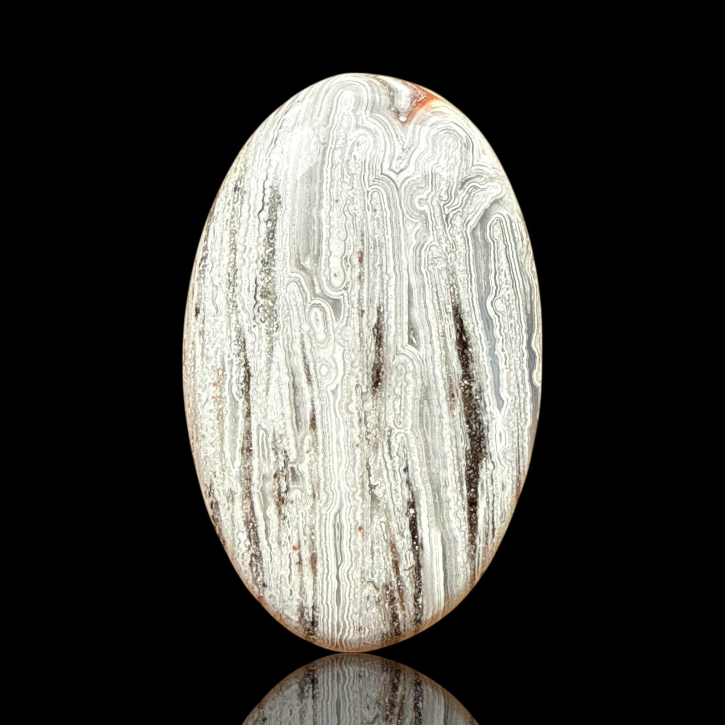 Cabochon Agate Lattice Lace