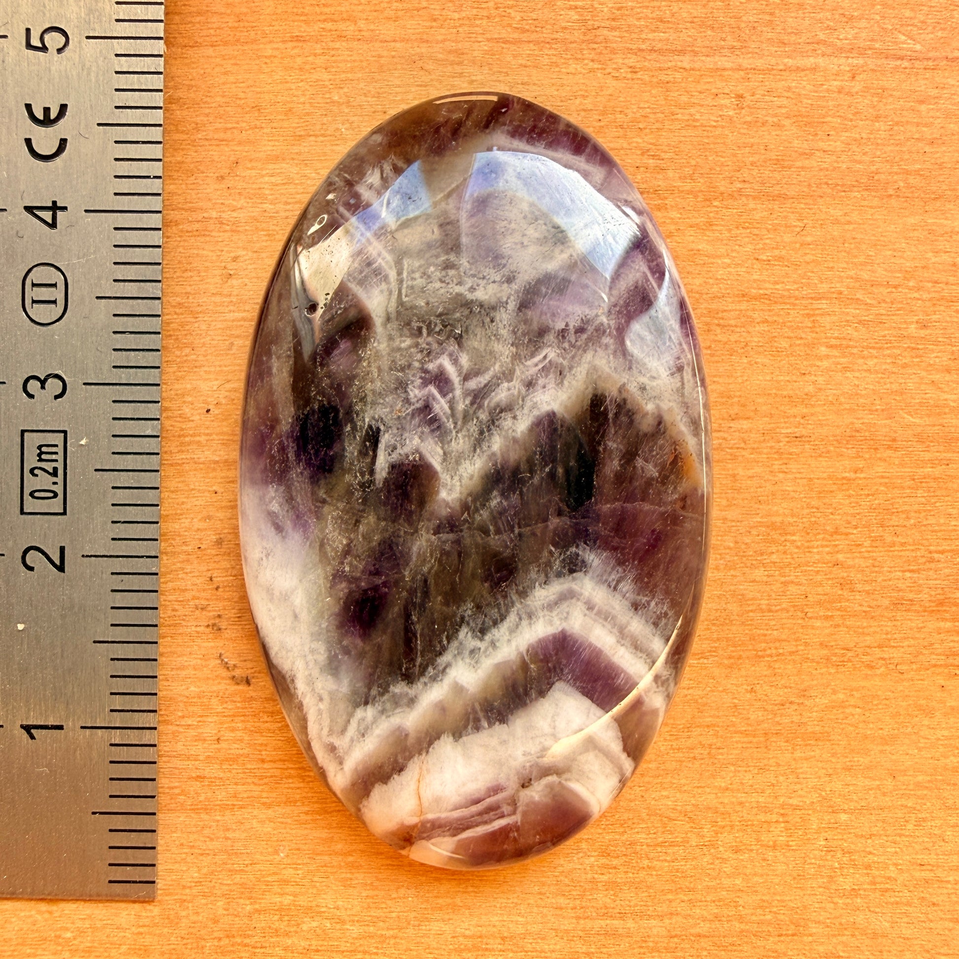 Cabochon Améthyste Chevron