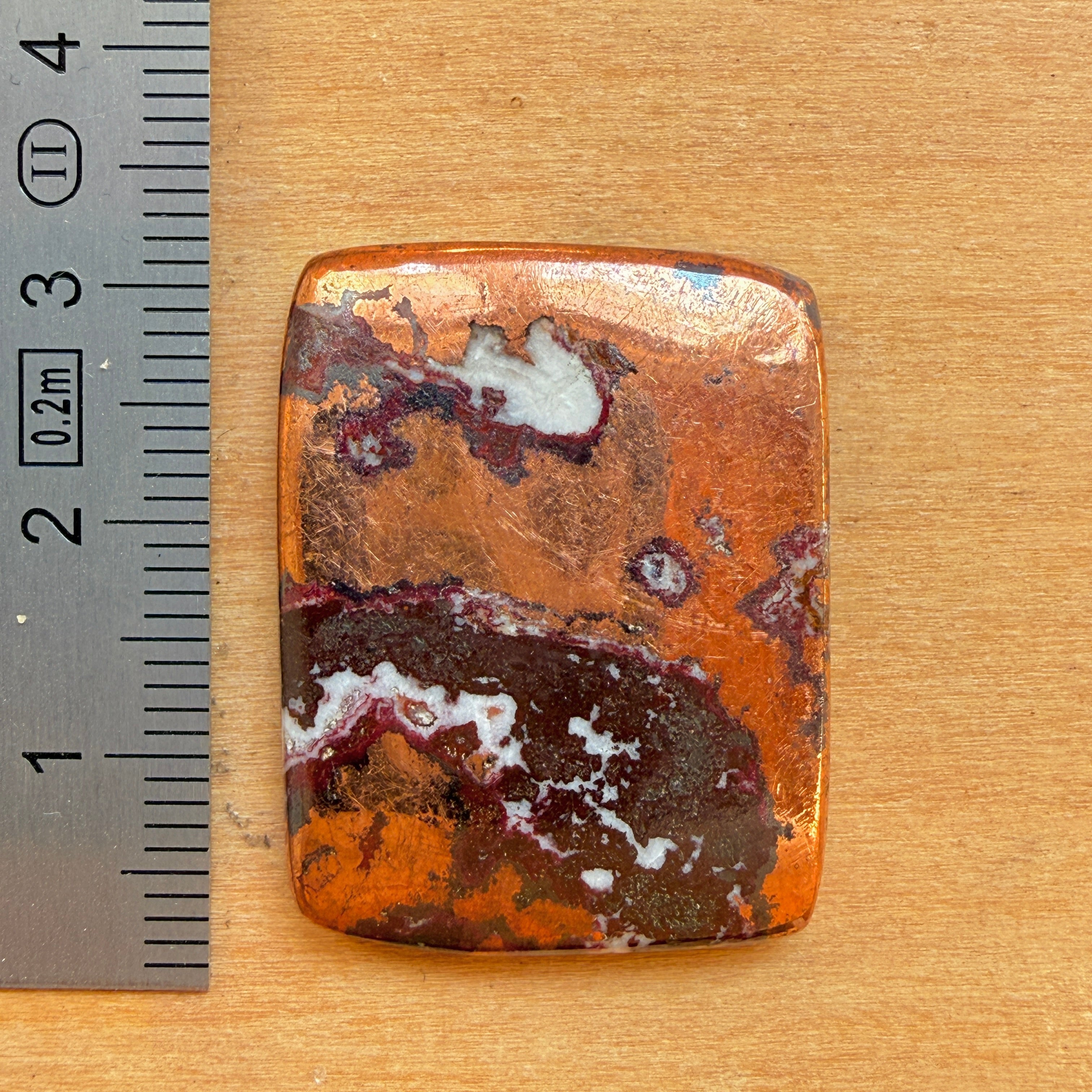 Cabochon Dolomite Cuivré