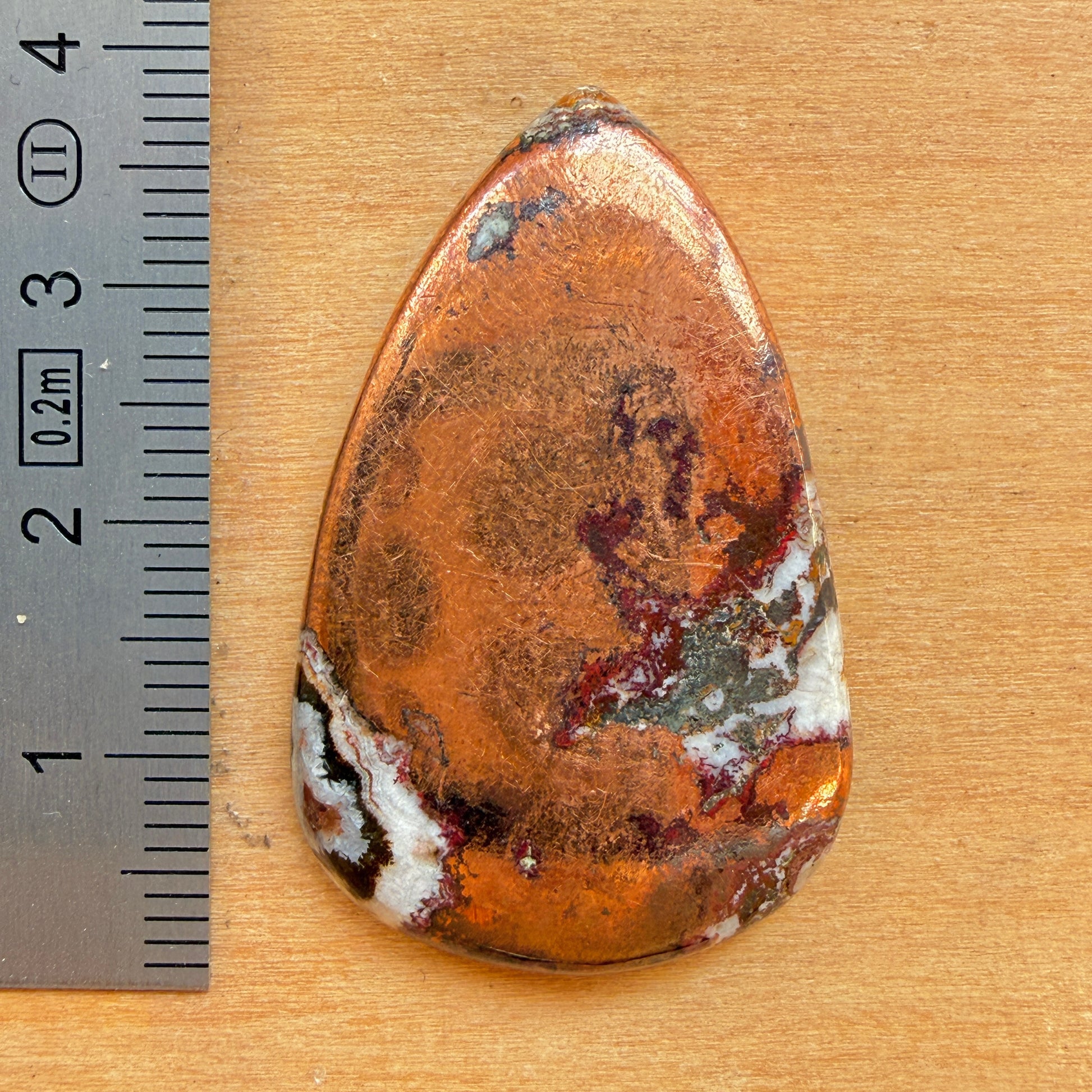 Cabochon Dolomite Cuivré