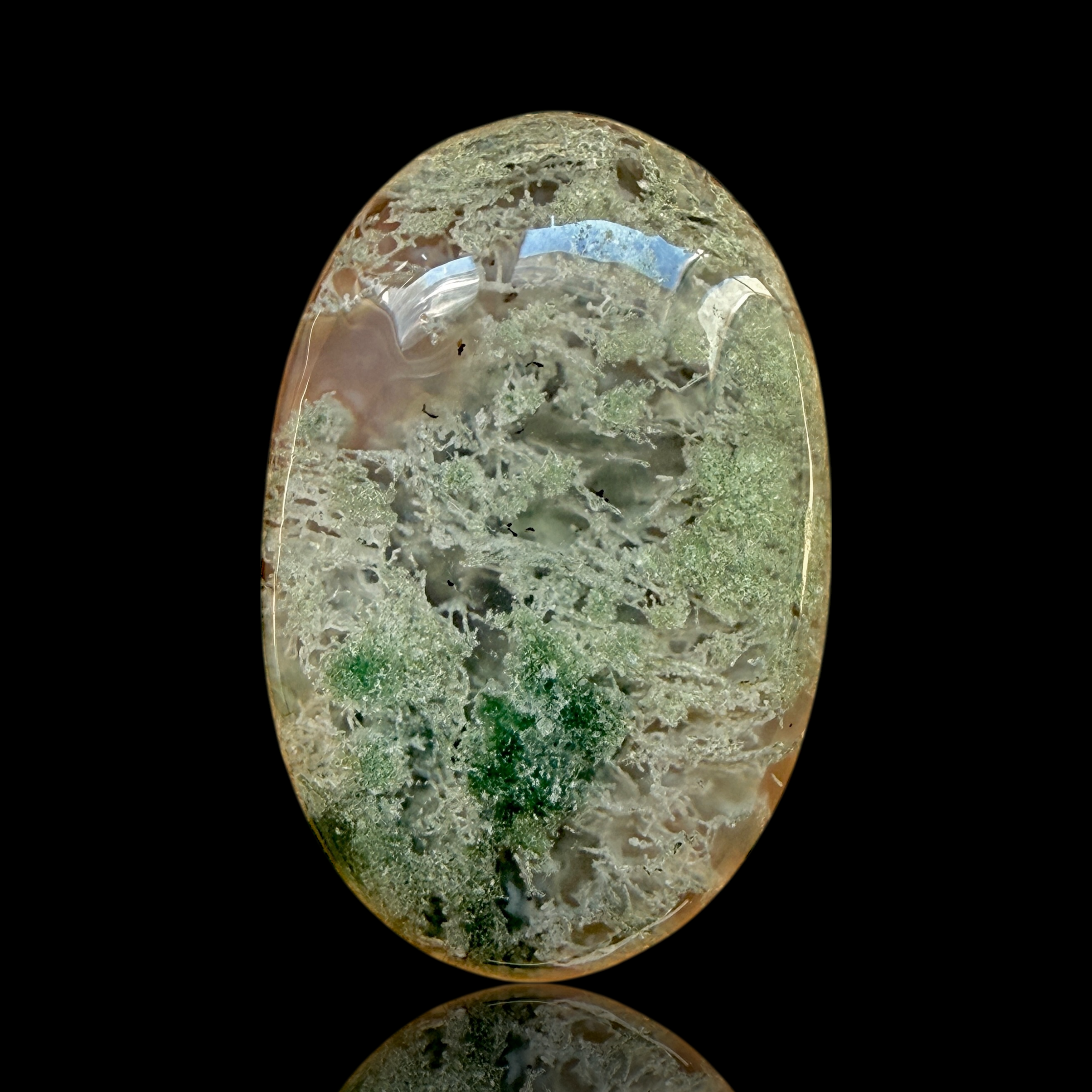 Cabochon Agate Mousse