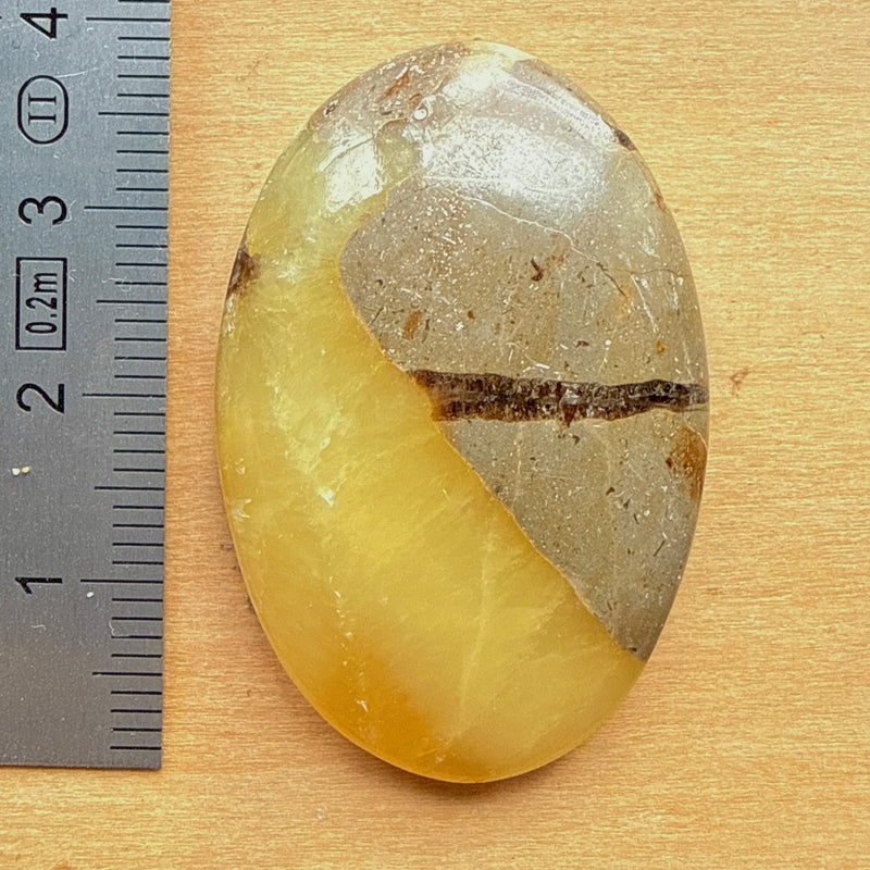 Cabochon Septaria Jaune