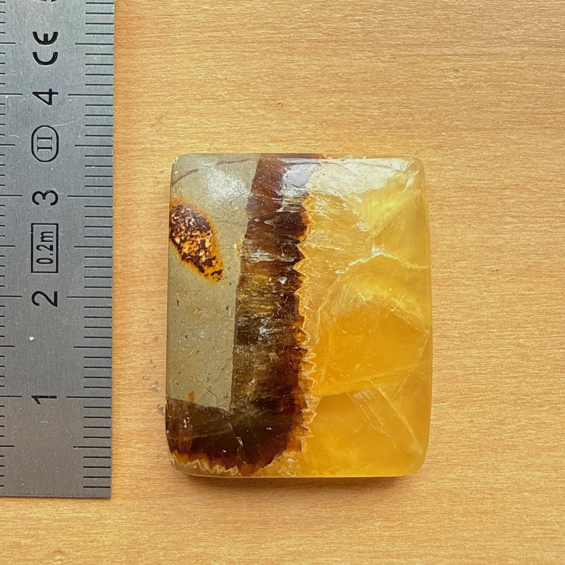 Cabochon Septaria Jaune