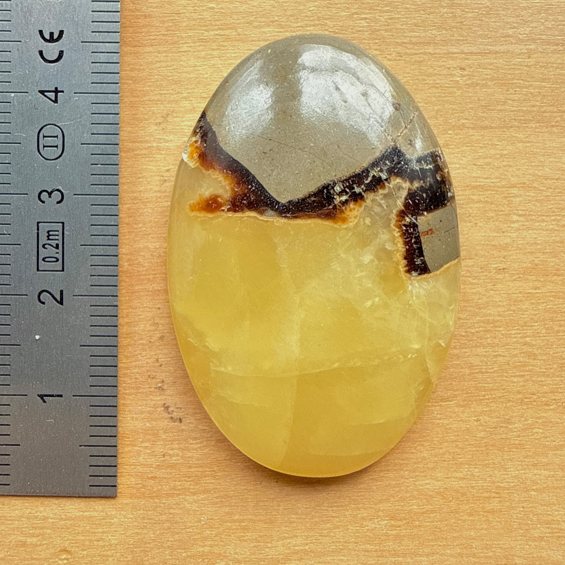 Cabochon Septaria Jaune