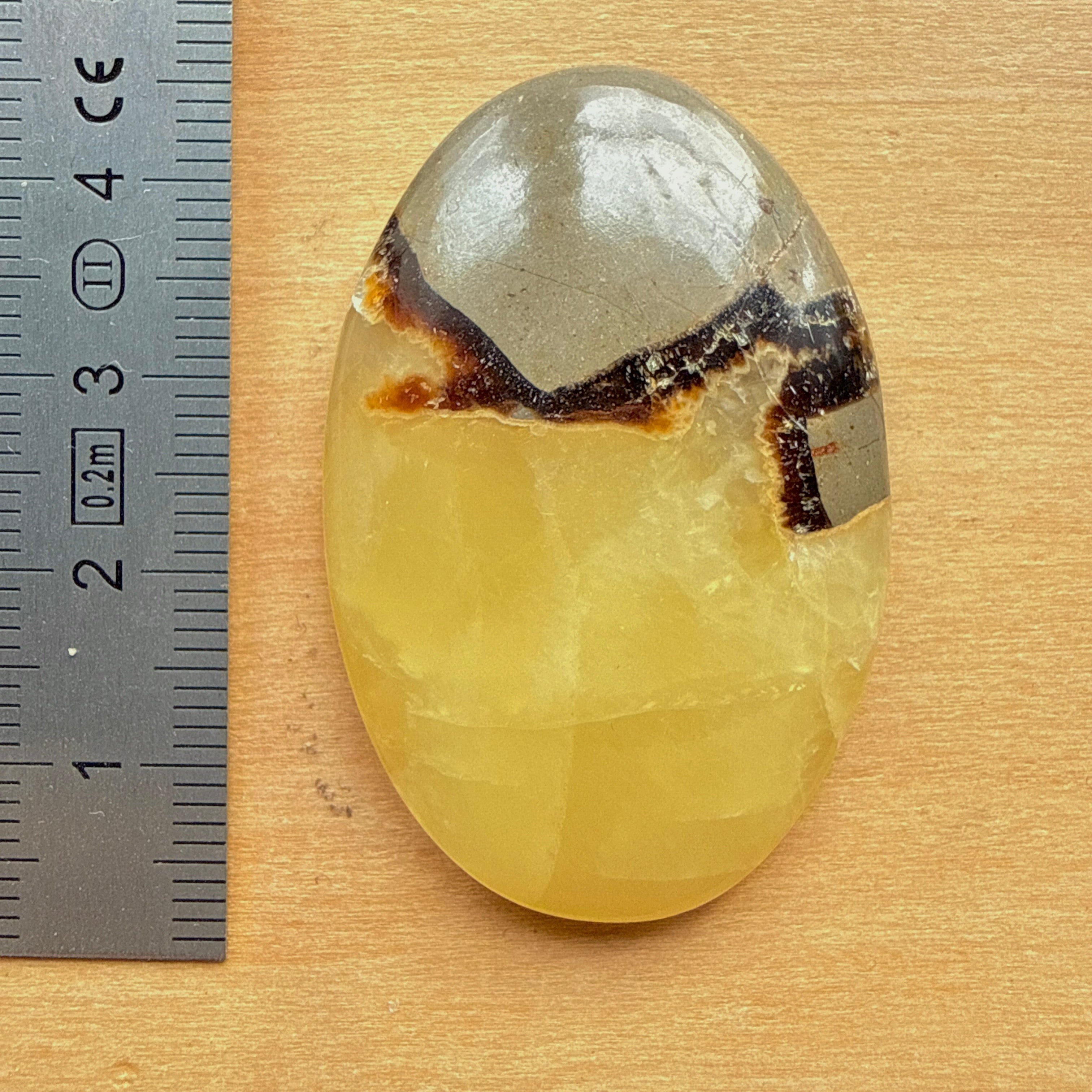Cabochon Septaria Jaune