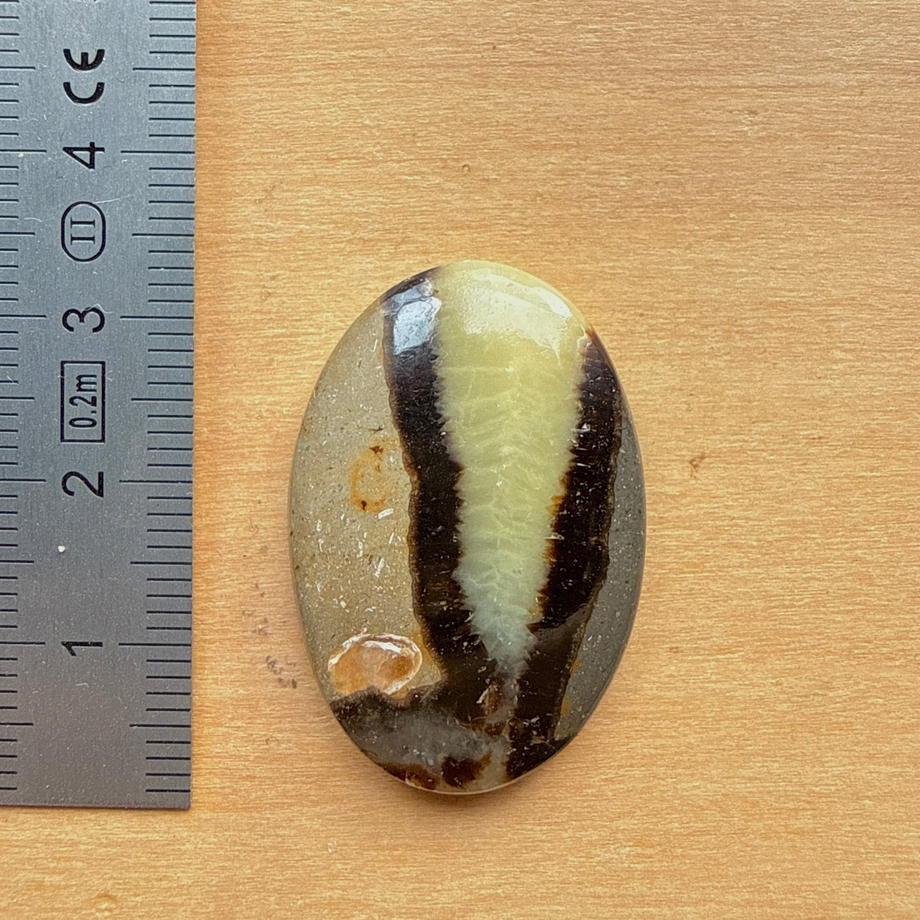 Cabochon Septaria Jaune