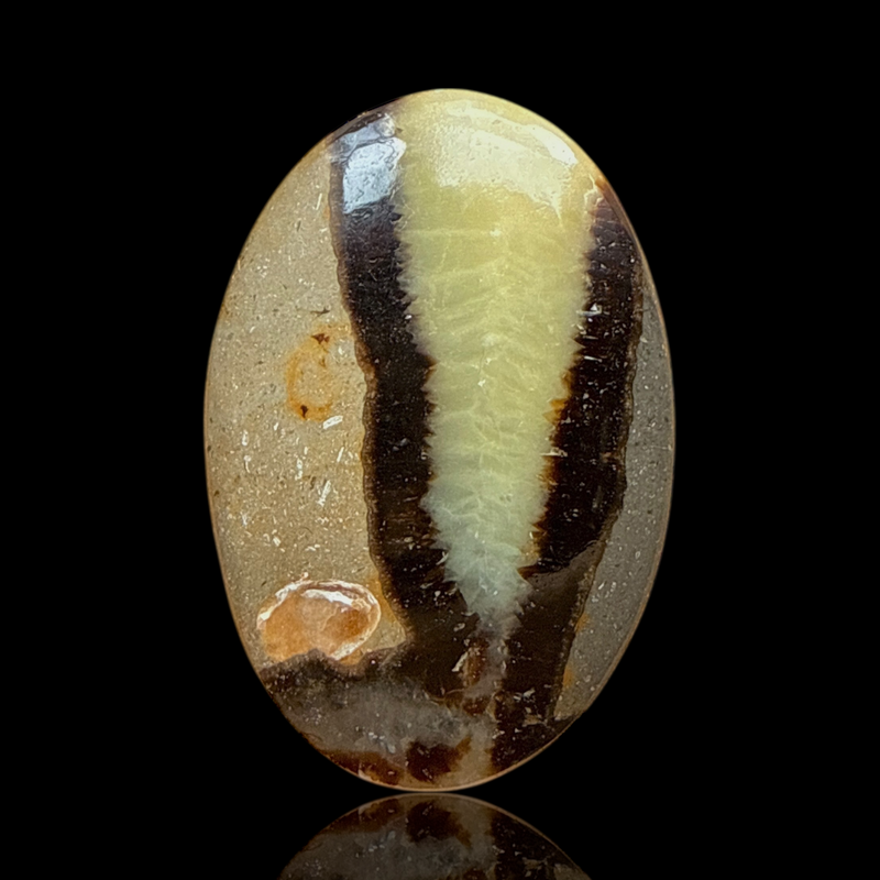 Cabochon Septaria Jaune