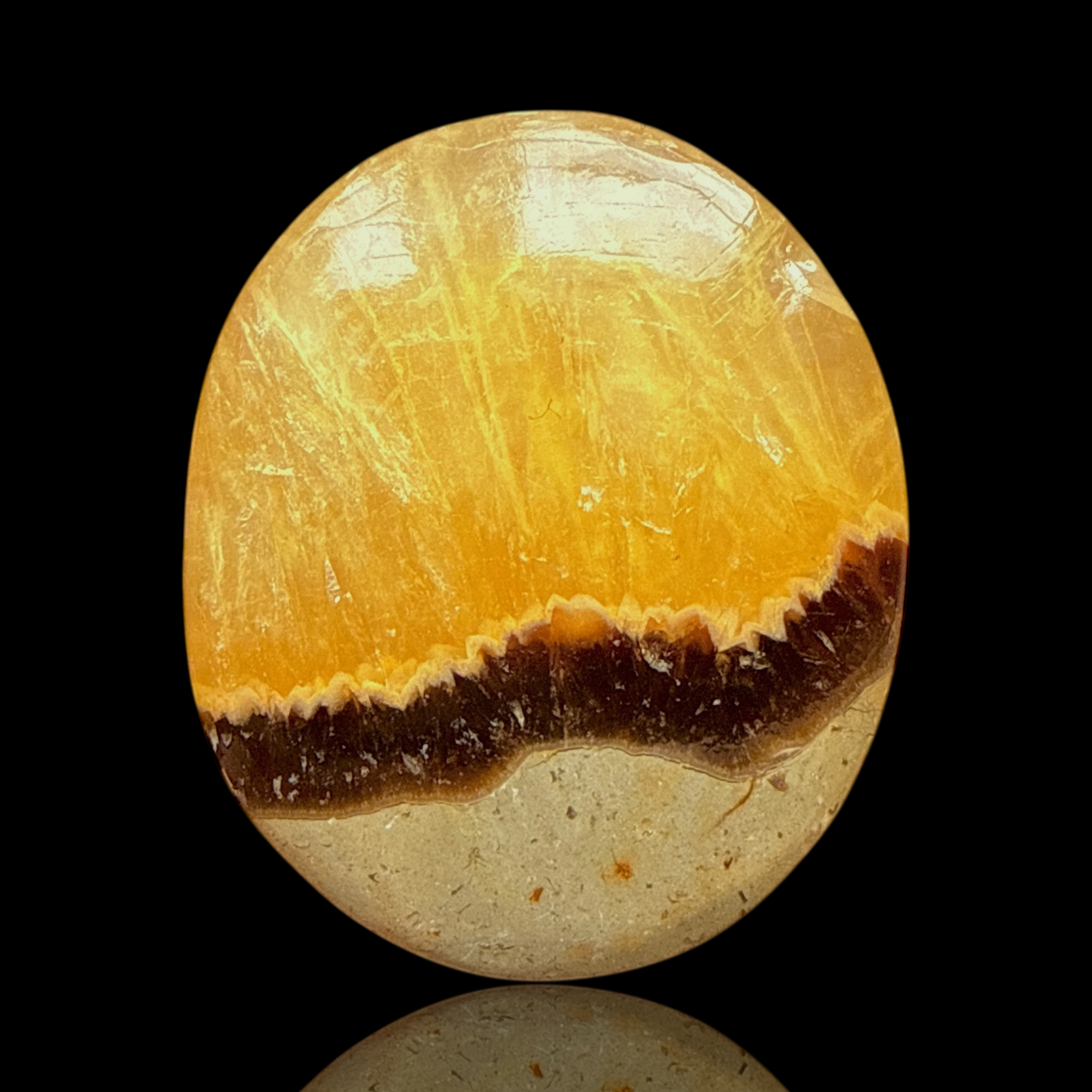 Cabochon Septaria Jaune