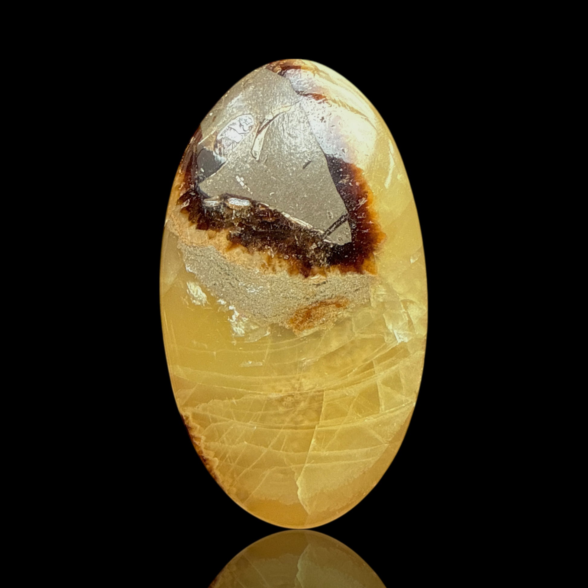 Cabochon Septaria Jaune