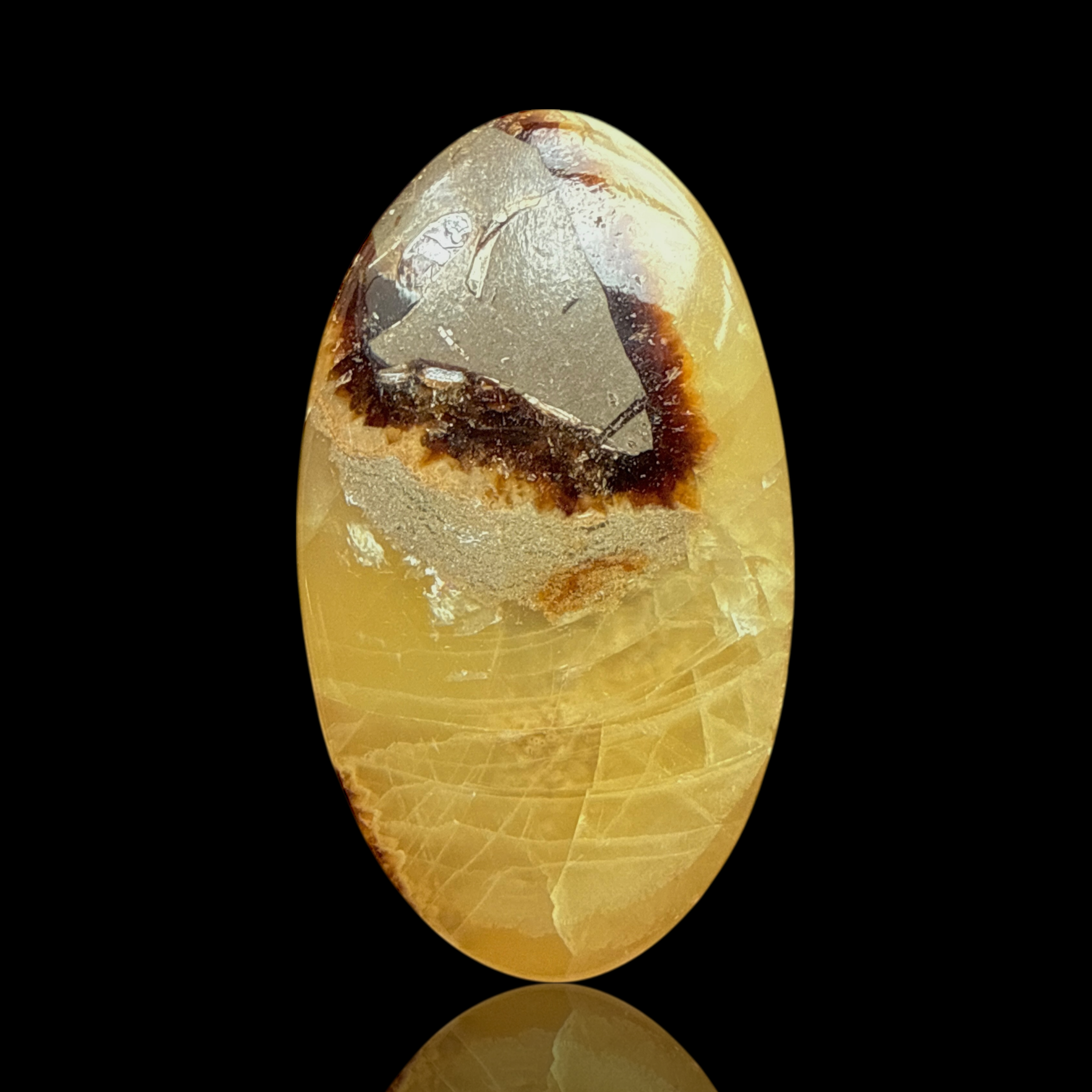 Cabochon Septaria Jaune