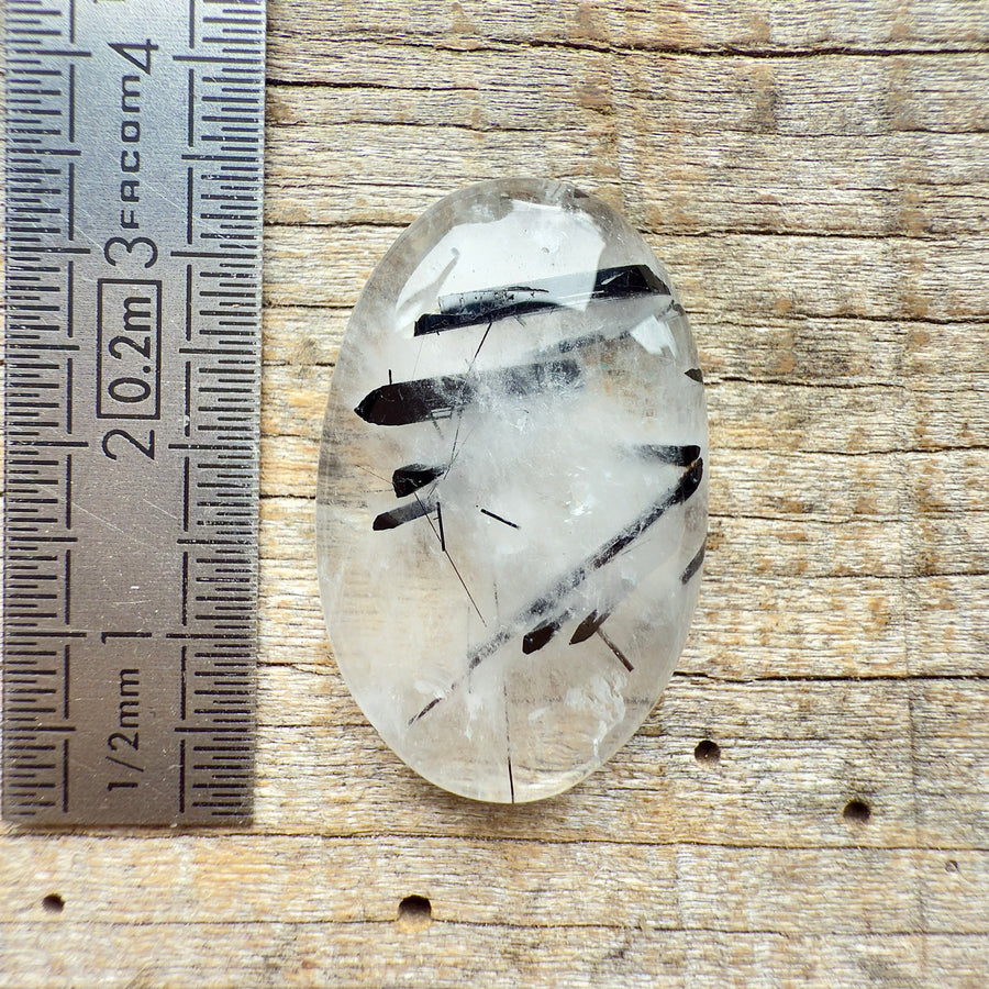 Cabochon Quartz Tourmaline Noire