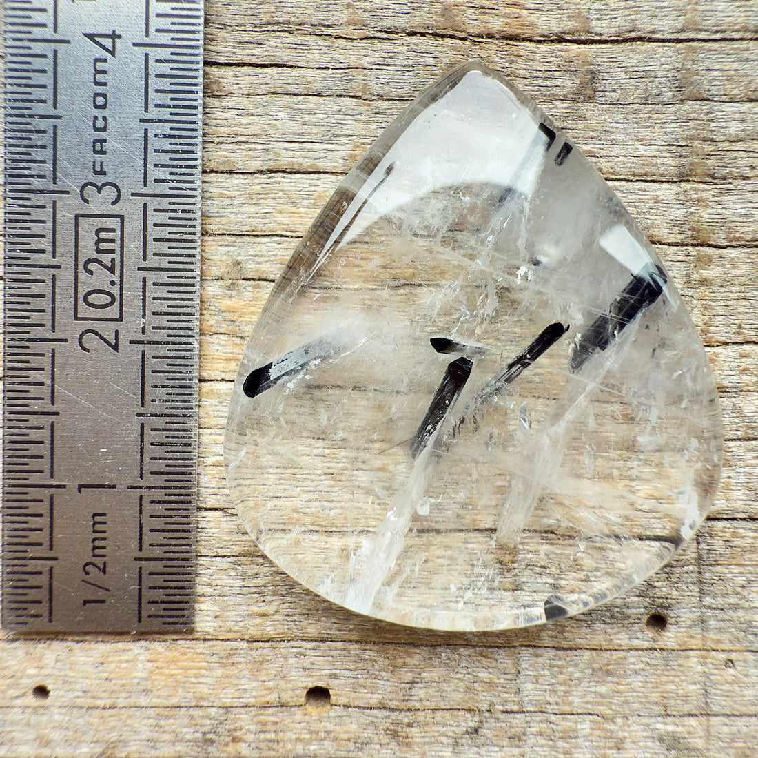 Cabochon Quartz Tourmaline Noire