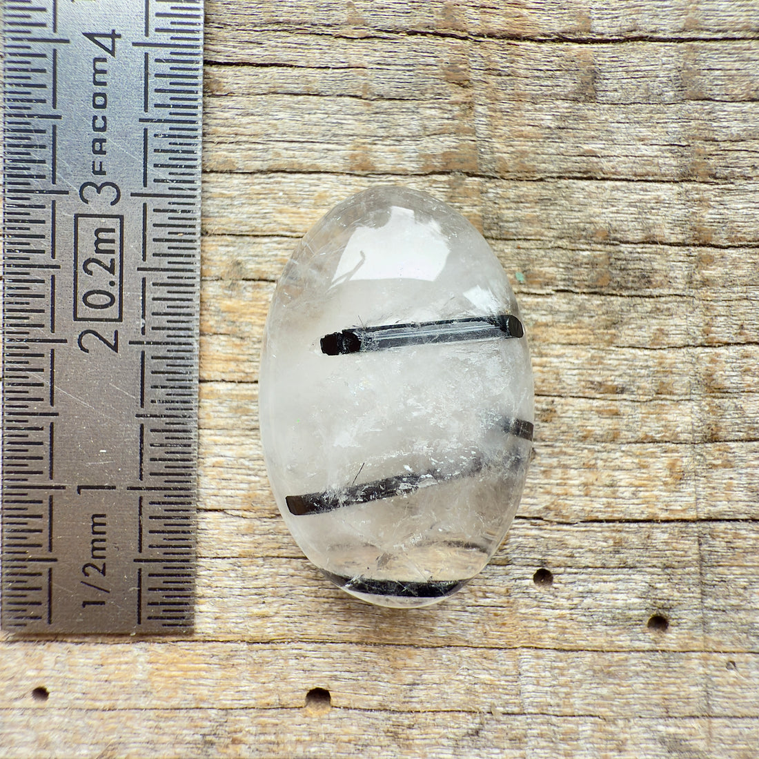 Cabochon Quartz Tourmaline Noire