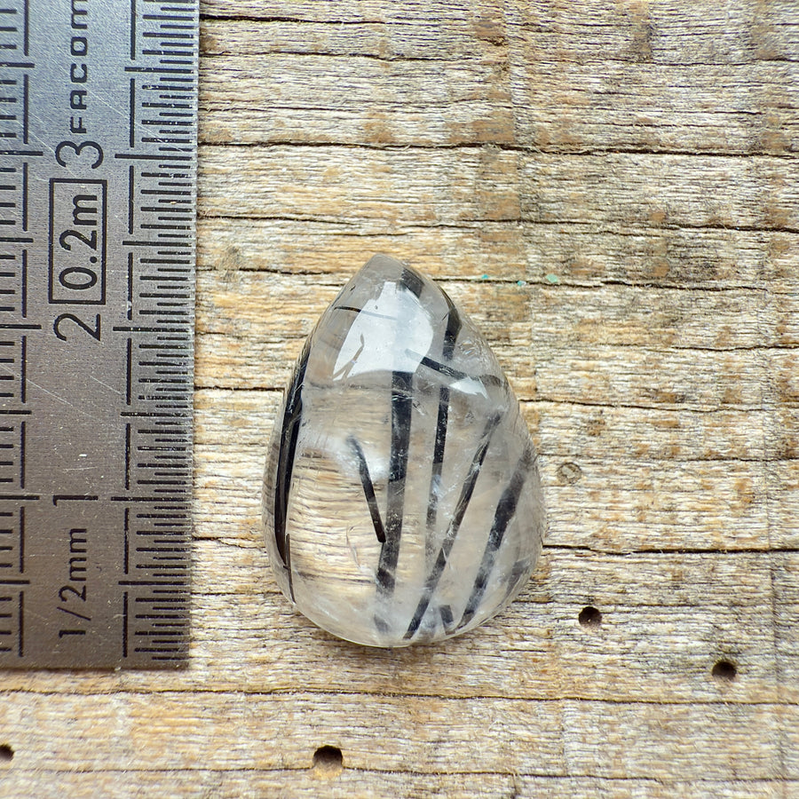 Cabochon Quartz Tourmaline Noire