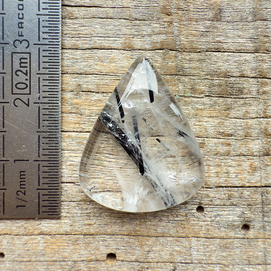 Cabochon Quartz Tourmaline Noire