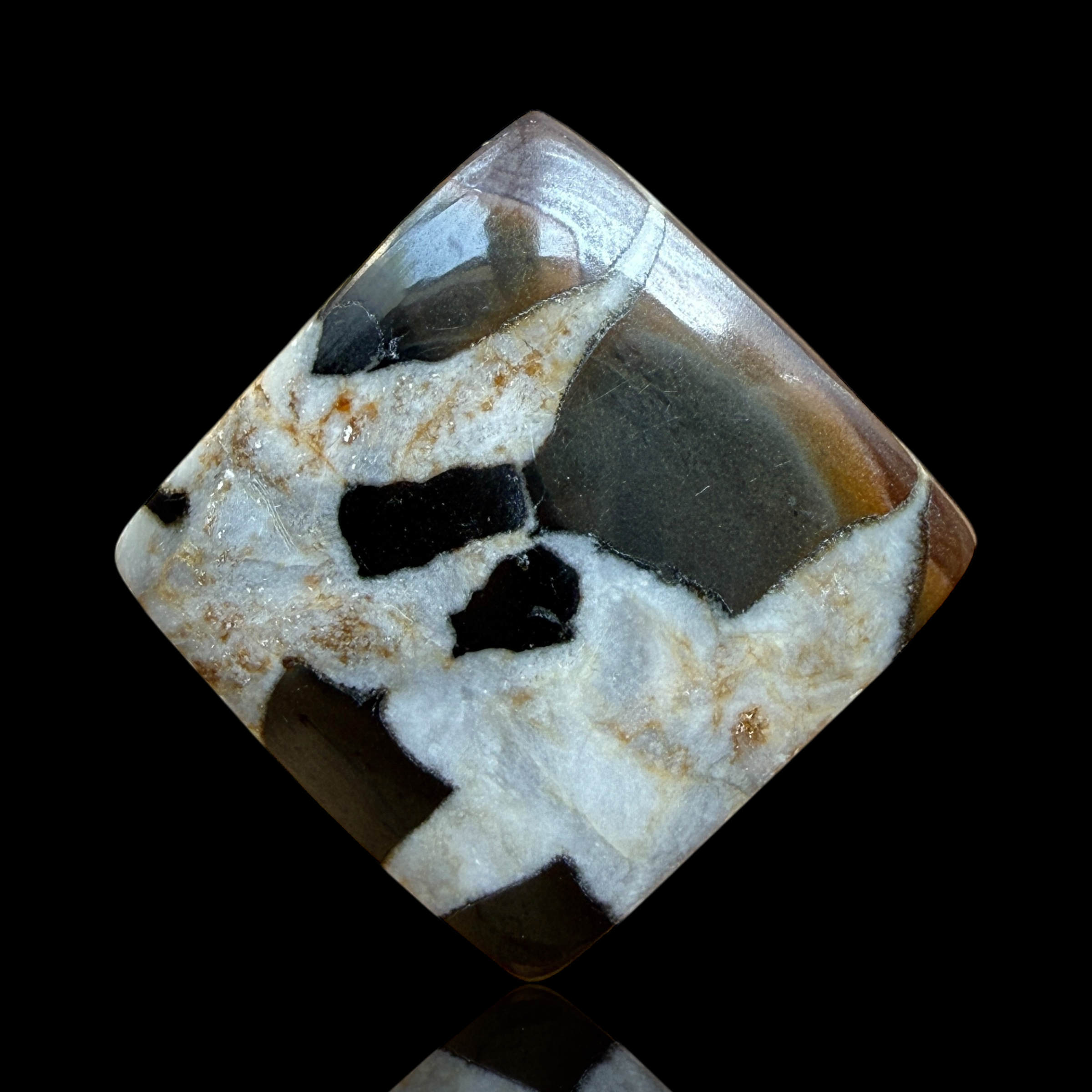 Cabochon Septaria Noire