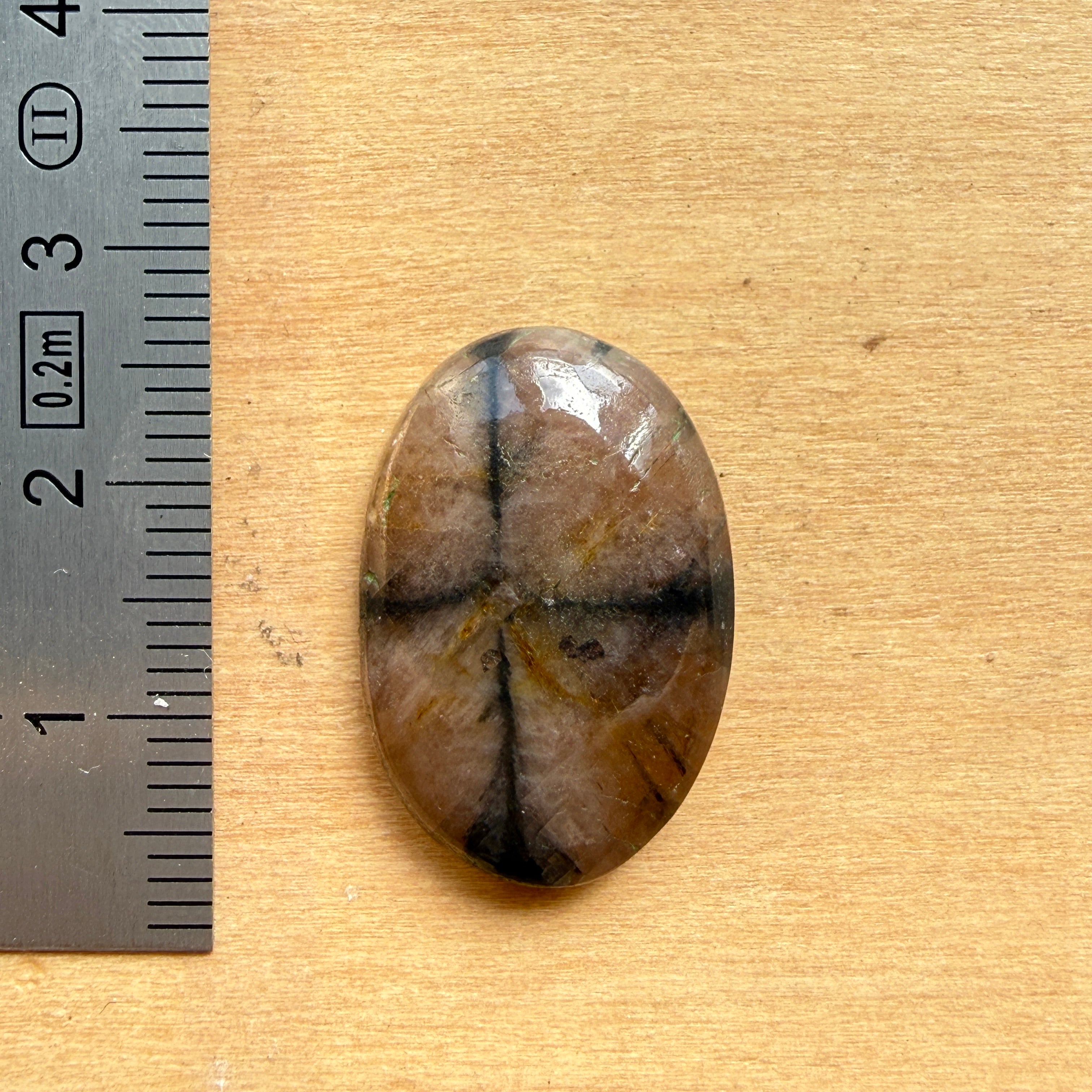 Cabochon Chiastolite