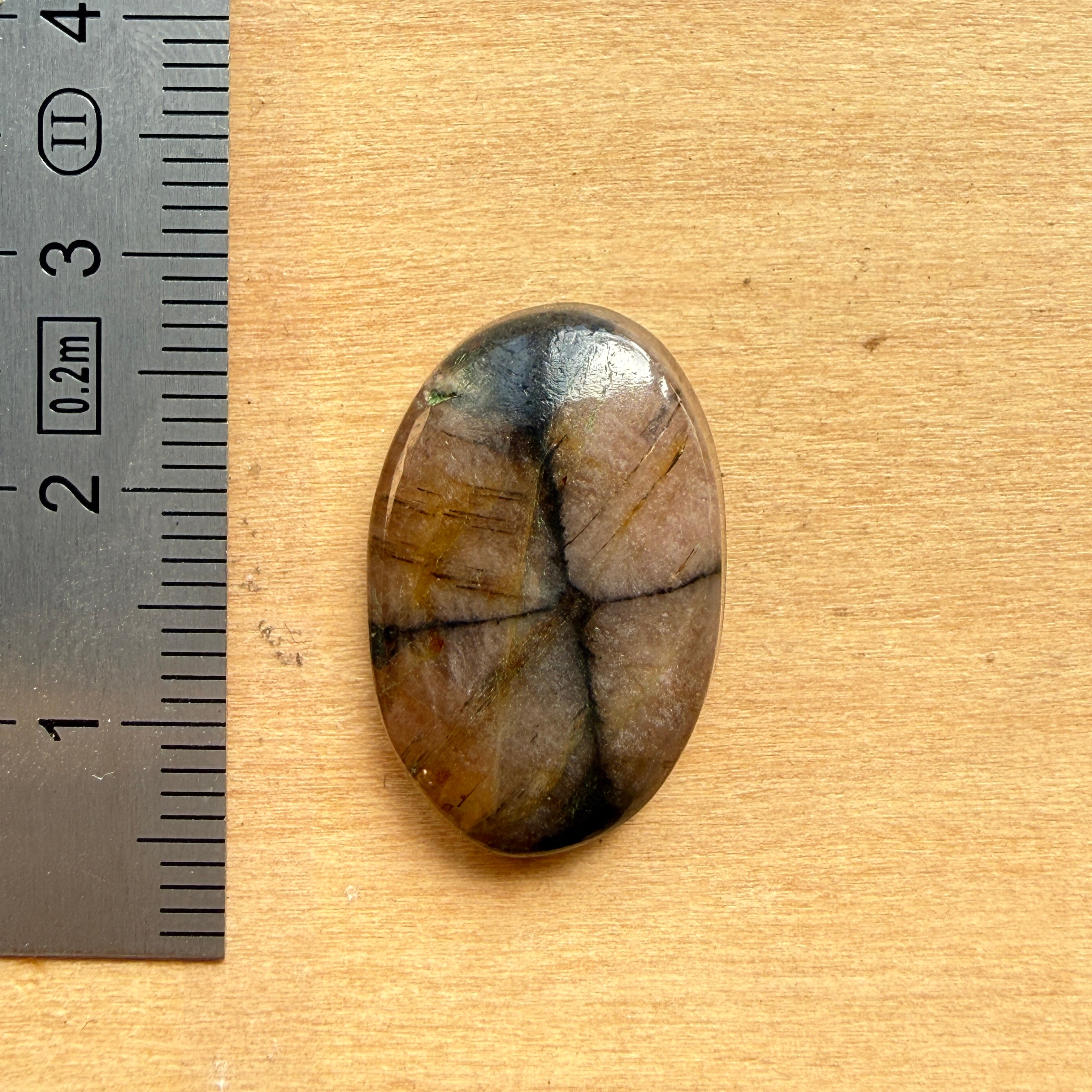 Cabochon Chiastolite