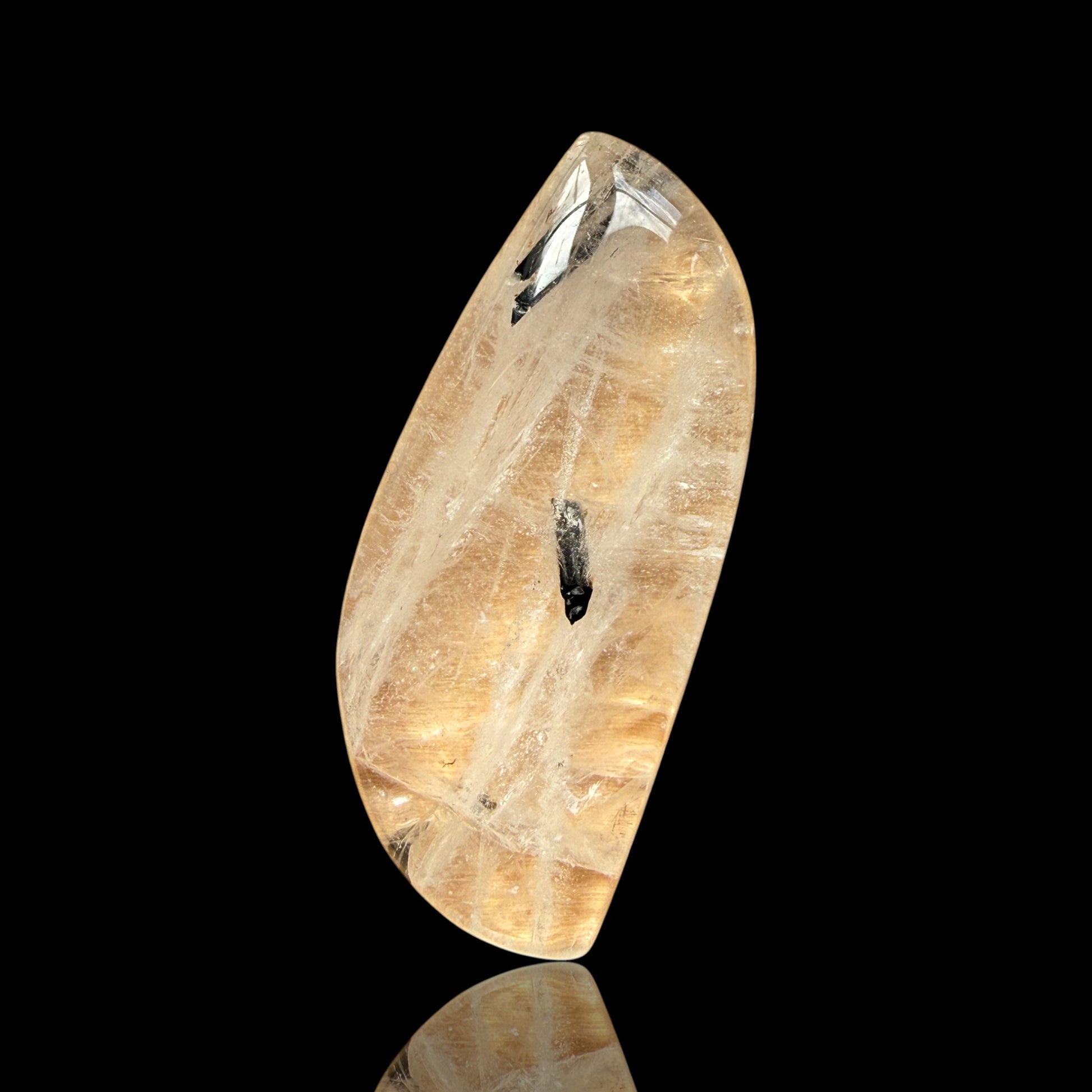 Cabochon Tourmaline Noire dans Quartz